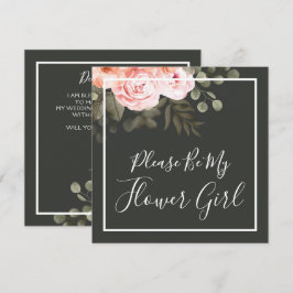 Kommer du att bli mitt Blommigt för lägre Elegant Inbjudningar