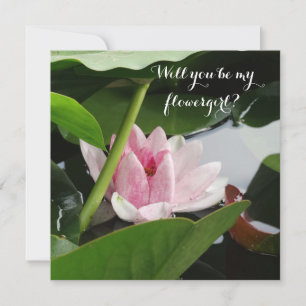 Kommer du att bli mitt blomsterflickekort, Lotus? Inbjudningar