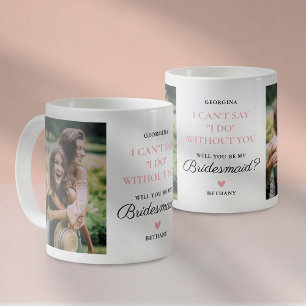 Kommer du att bli mitt Bridesmaid 2-foto Kaffemugg