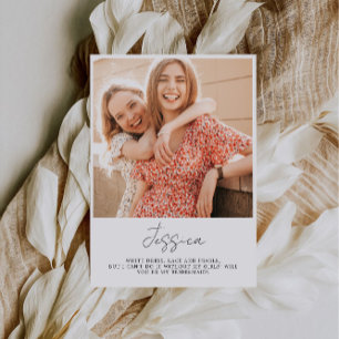 Kommer du att bli mitt Bridesmaid, Bridesmaid Phot Inbjudningar