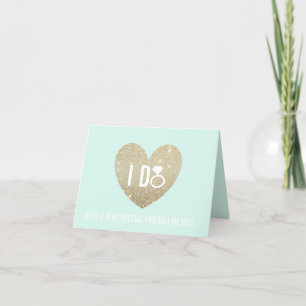 Kommer du att bli mitt Bridesmaid Card - det gör j Inbjudan