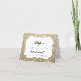 Kommer du att bli mitt Bridesmaid Card - Heart Fab Inbjudan