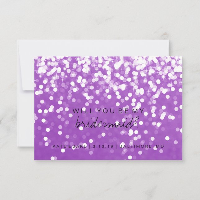 Kommer du att bli mitt Bridesmaid Card - spännande Inbjudningar (Framsida)