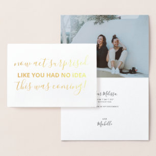 Kommer du att bli mitt bridesmaid-fina foto? folierat kort