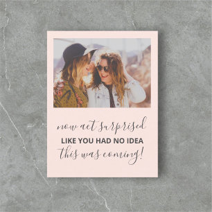 Kommer du att bli mitt bridesmaid-fina foto? inbjudan vykort