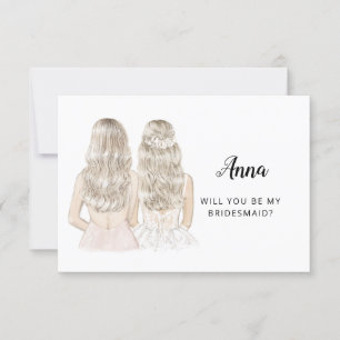 Kommer du att bli mitt Bridesmaid Frieri ett vanli Inbjudningar