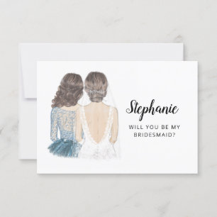 Kommer du att bli mitt Bridesmaid Frieri ett vanli Inbjudningar