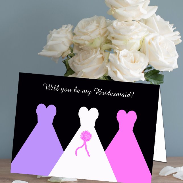 Kommer du att bli mitt Bridesmaid-kort - Bridesmai Inbjudan (Skapare uppladdad)