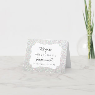 Kommer du att bli mitt Bridesmaid-kort - Fab Day I Inbjudan
