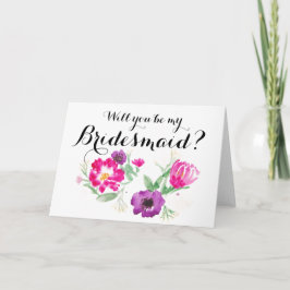 Kommer du att bli mitt Bridesmaid-kort? Inbjudan