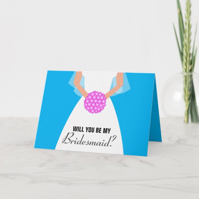 Kommer du att bli mitt Bridesmaid-kort? Kort (Framsida)