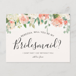 Kommer du att bli mitt Bridesmaid-kort? Vykort