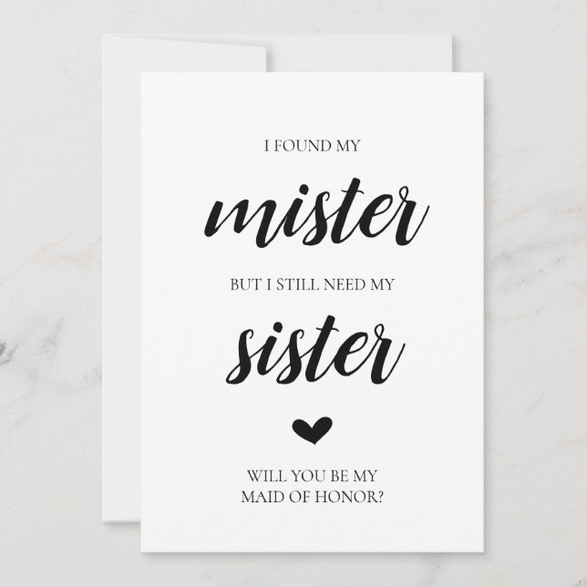 Kommer du att bli mitt bridesmedalkort? inbjudningar (Framsida)