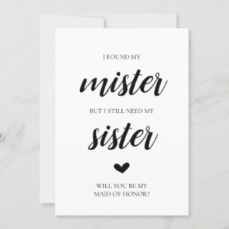 Kommer du att bli mitt bridesmedalkort? inbjudningar