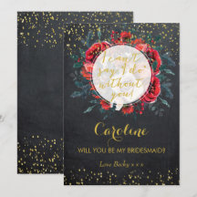 Kommer du att bli mitt bridesmedkort christmas gli