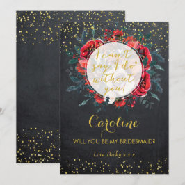 Kommer du att bli mitt bridesmedkort christmas gli inbjudningar