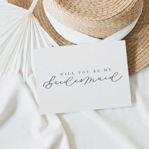 Kommer du att bli mitt Frieri kort för Bridesmaid 