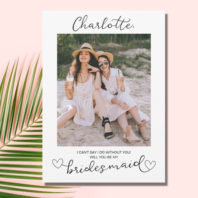 Kommer du att bli mitt Frieri kort för Bridesmaid  (Skapare uppladdad)