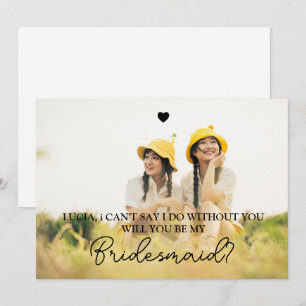 Kommer du att bli mitt Frieri kort för Bridesmaid