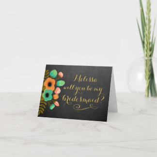 Kommer du att bli mitt kort för Blommigt i Bridesm