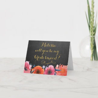 Kommer du att bli mitt kort för Blommigt i Bridesm