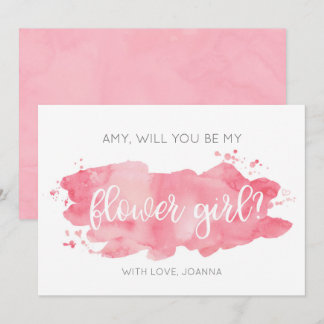 Kommer du att bli mitt lägre Rosa för flickans vat Inbjudningar