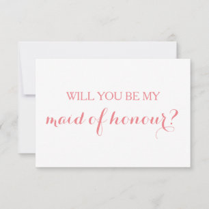Kommer du att bli mitt Maid of honor-kort Brudens Inbjudningar