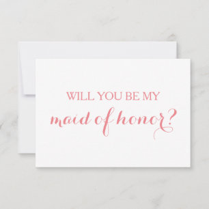 Kommer du att bli mitt Maid of honor-kort Brudens  Inbjudningar