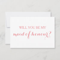 Kommer du att bli mitt Maid of honor-kort Brudens