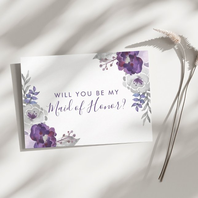Kommer du att bli mitt Maid of honor-kort? Inbjudningar (Will You Be My Maid of Honor Card)