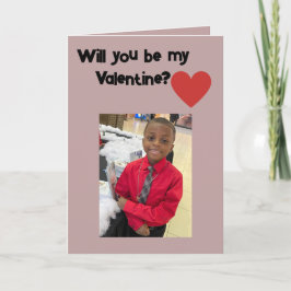 Kommer du att bli mitt Valentine-kort? Tack Kort