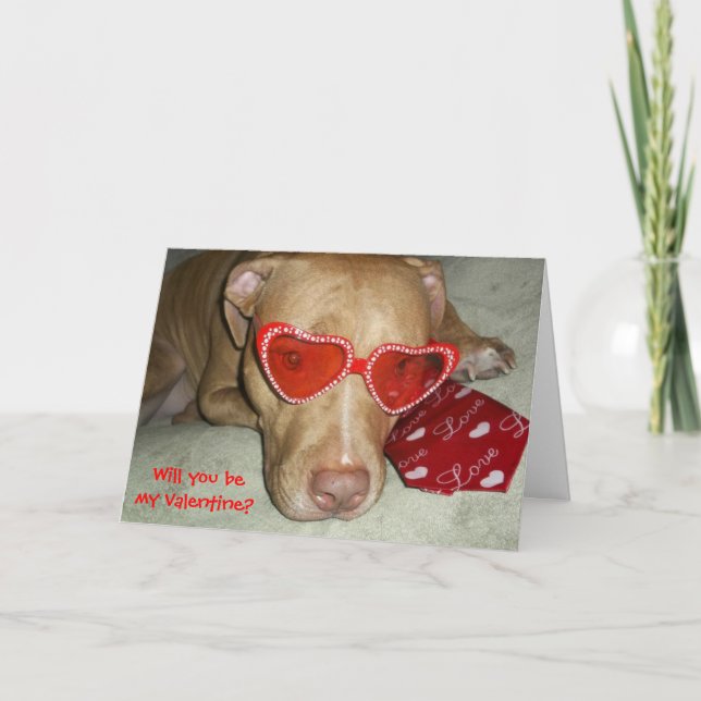 Kommer du att bli mitt valentinkort? helgkort (Framsida)