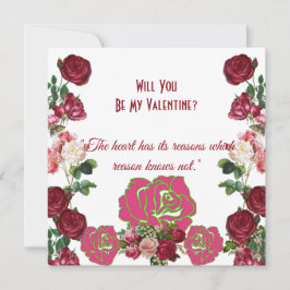 Kommer du att bli mitt Vintage-kort för Valentine 