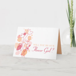 Kommer du att bli vår orange med blommor? kort