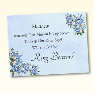 Kommer du att bli vår Ring-bönare? Blue Peony Card