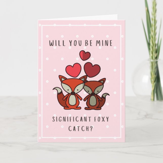 Kommer du att få min viktiga Foxy Catch - Fox Älsk Kort (Framsida)