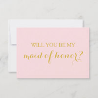 Kommer du att fråga mitt Maid of honor-kort Bruden