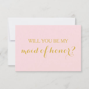 Kommer du att fråga mitt Maid of honor-kort Bruden Inbjudningar