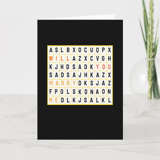 Kommer Du Att Gifta Dig Med Mig Bröllop Kort (Framsida)