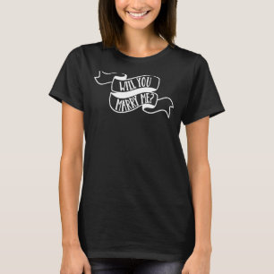 Kommer Du Att Gifta Dig Med Mig Förlovning Senterp T Shirt