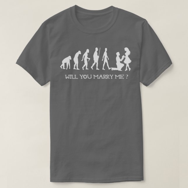 Kommer du att gifta mig med utvecklingen? t shirt (Design framsida)