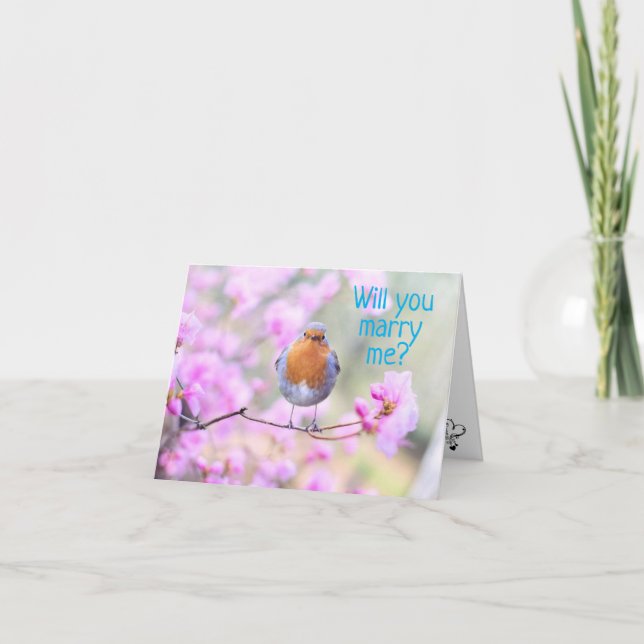 **KOMMER DU ATT MARRERA MIG** SÄGER PROPSAL FÖR BL HELGKORT (Framsida)