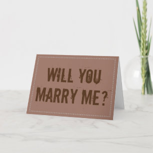 "KOMMER DU ATT MARRY MIG?" Kort