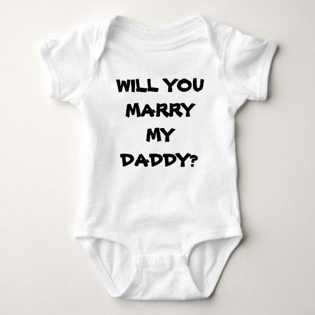 KOMMER DU ATT MARRY MY DADDY FRIERI SHIRT? T-SHIRT (Framsida)