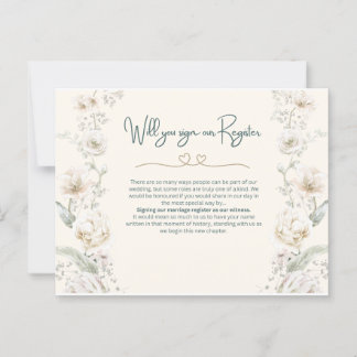 Kommer du att skriva under vårt register - Frieri Vykort