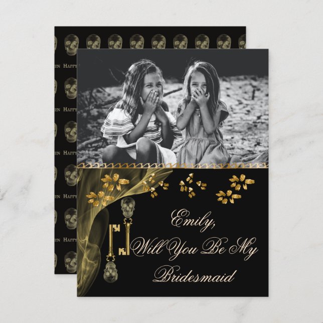 Kommer du att vara, Bridesmaid-foto och Black & Gu (Fram/baksida)