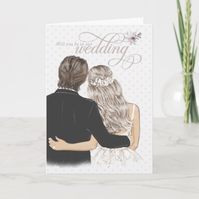 Kommer du att vara i vår Bröllop Bride? Kort (Framsida)