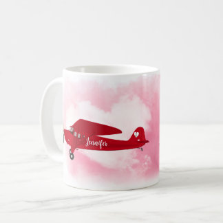Kommer Du Att Vara Min Alla Hjärtans Dags Flygplan Kaffemugg