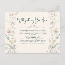 Kommer du att vara min bäste man - Frieri Vykort