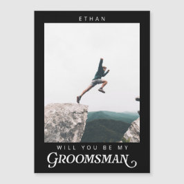 Kommer du att vara min bestman Minimalistisk Foto